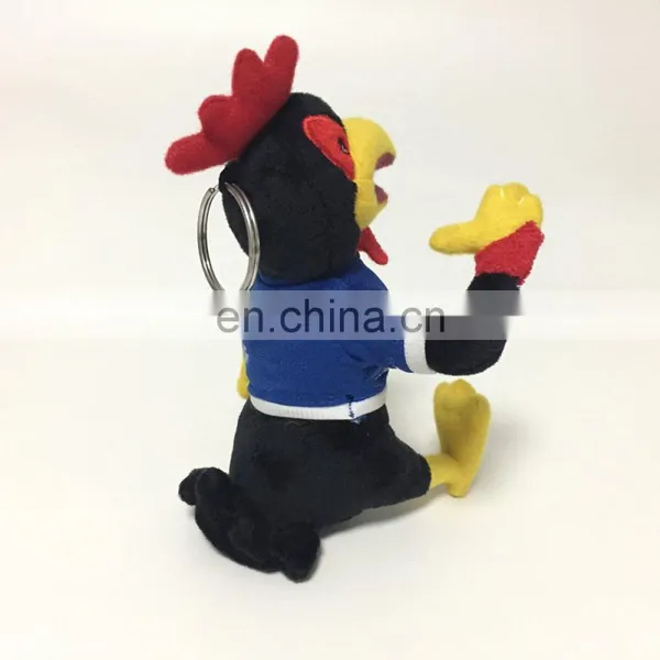 2017 New Type Mascot Plush Stuffed Rooster Chicken Cute Soft Keychain Toy photo-3