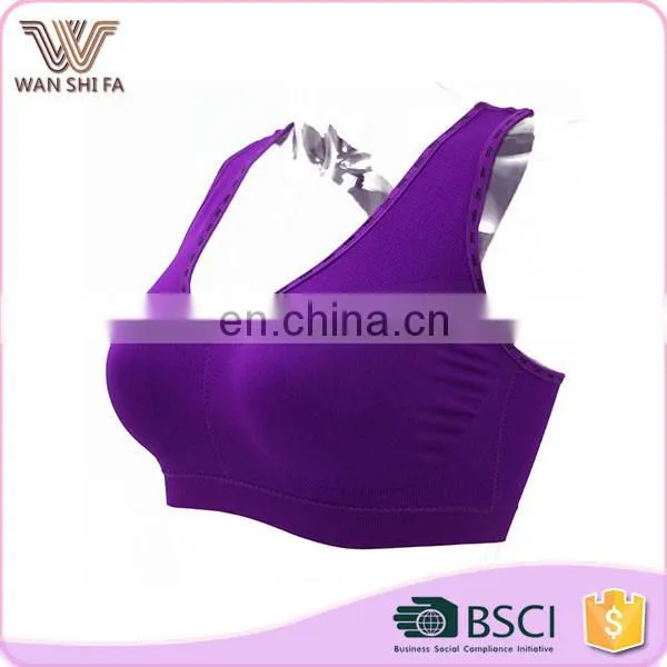 Wholesale Top Level Nylon High Elastic Slim Body Sportswear Bra photo-2