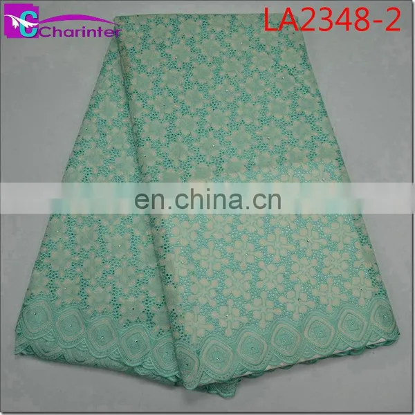 High Quality Sale Well African Swiss Big Voile Lace Fabircs LA2348 photo-3