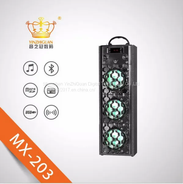 Wireless Wooden Portable Microphone Bluetooth Speakers for Home Application photo-5