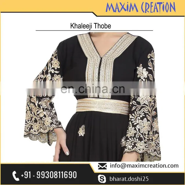 Arabian Party Wear Thobe With Exclusive Design Perfect For Any Occasion 6369 photo-2