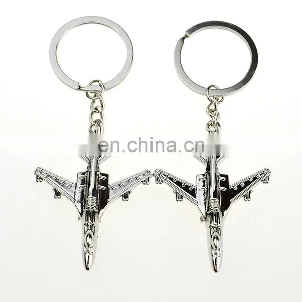 No Minumum Custom Hot Selling High Quality 3D Car Metal Airplane Keychain Maker photo-2
