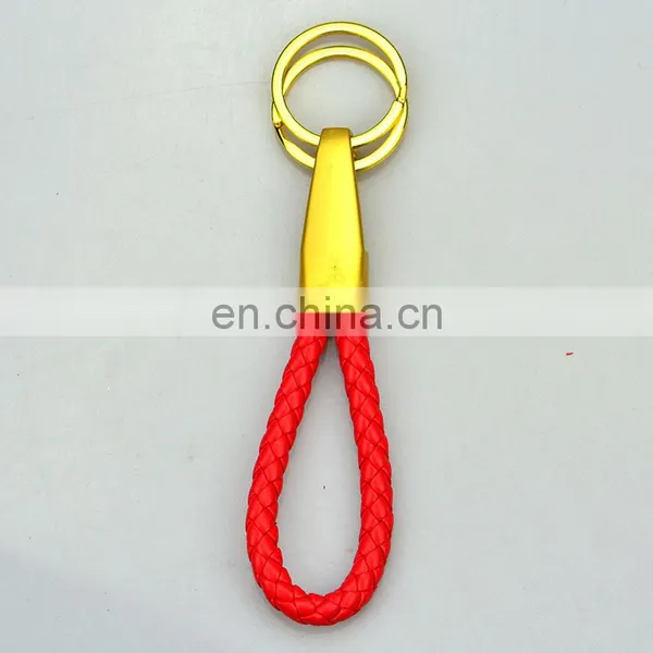 Hot Sale pu Woven Wristband Key Chain/keychain photo-2