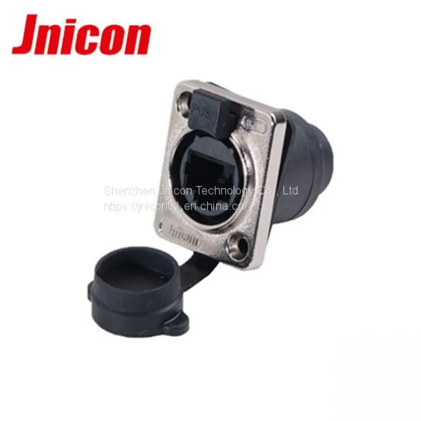 Industrial Ip45 Waterproof Rj45 Signal Socket and Plug for Led Display photo-3