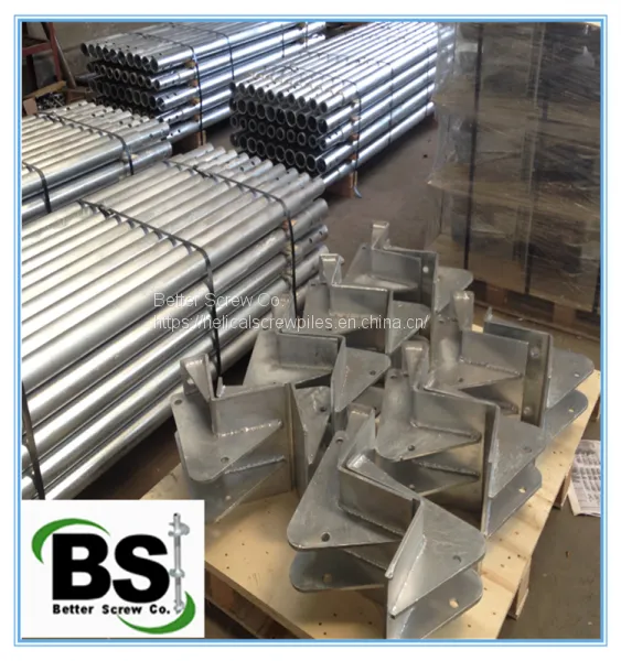 Quick Installed Helical Foundation Galvanized Piles photo-3