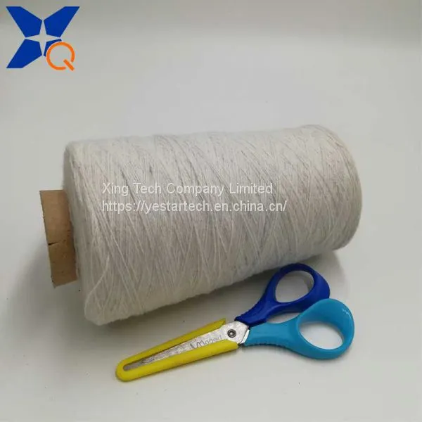 Natural White Nm26/2plies 93% Bulky Acrylic Staple Fiber Blend 7% Stainless Steel for Touch Screen Gloves-XTAA107 photo-5