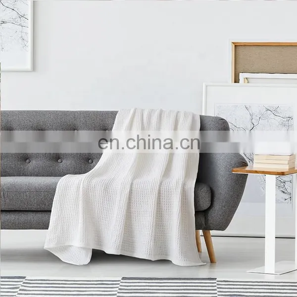 Luxury Super Soft Organic 100% Cotton Summer Lightweight Breathable Bedding Blanket For Adult photo-2