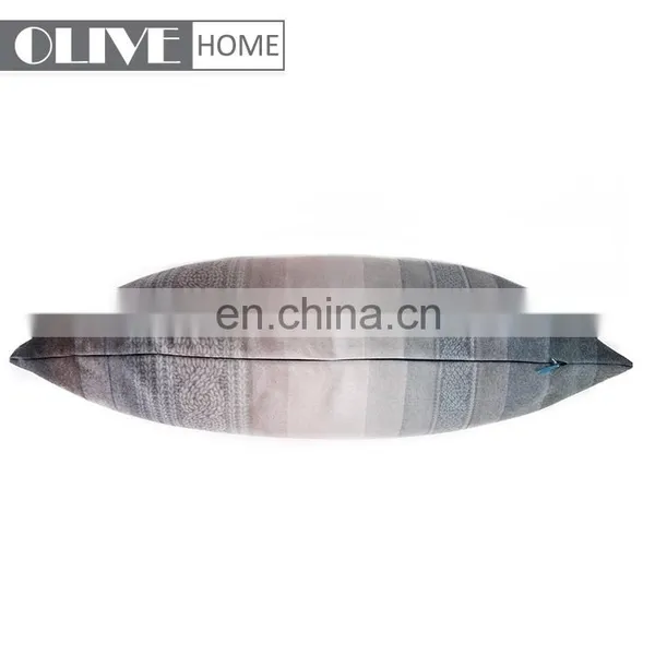 2018 Fashion Decorative Ombre Printed Stripe Sofa Waist Cushions Pillow photo-2