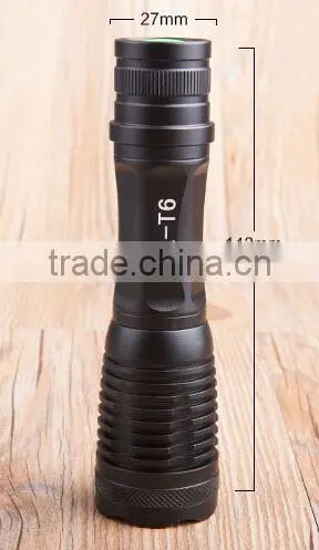 Aluminum Alloy t6 Zoom Strong Light Flashlight photo-5