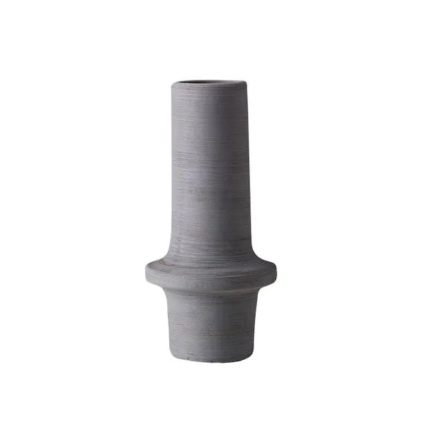 Hand Drawn Elegant Large Green Grey Floor Ceramic Vase,Suitable For Designers photo-5