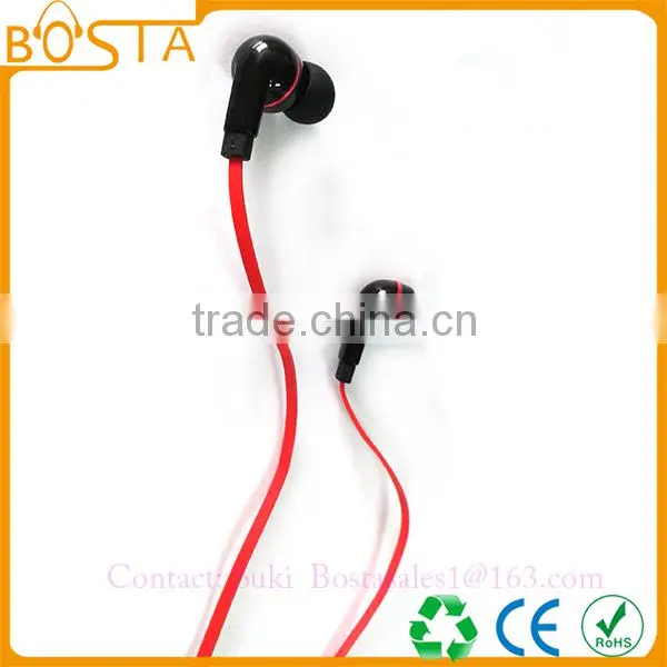 Promotional Comfortable Communication Wholesale Fancy Flat Wired Earphones Earbuds photo-6