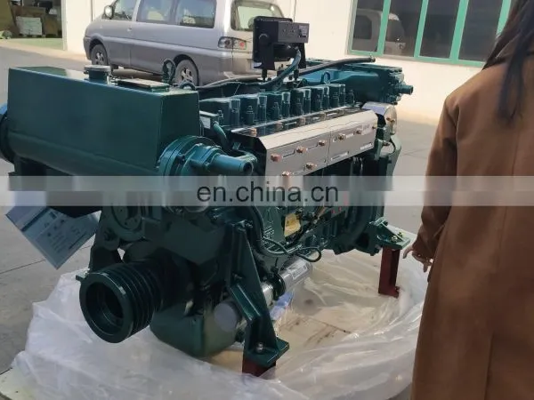 200HP Sinotruk Ship Motor WD615.64C03N 147KW 1800rpm Sinotruk Engine EuroIII Cylinder Block photo-2