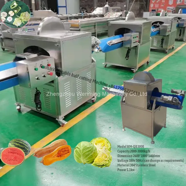 Winter Melon Watermelon Pumpkin Papaya Cantaloupe Apples, Pears Cutter Fruits&Vegetable Half Cutting Machine photo-5