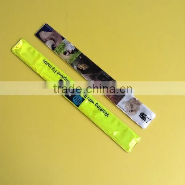 2015 Hot Sales Customized Promotional Reflective Slap Wrist Bands photo-6