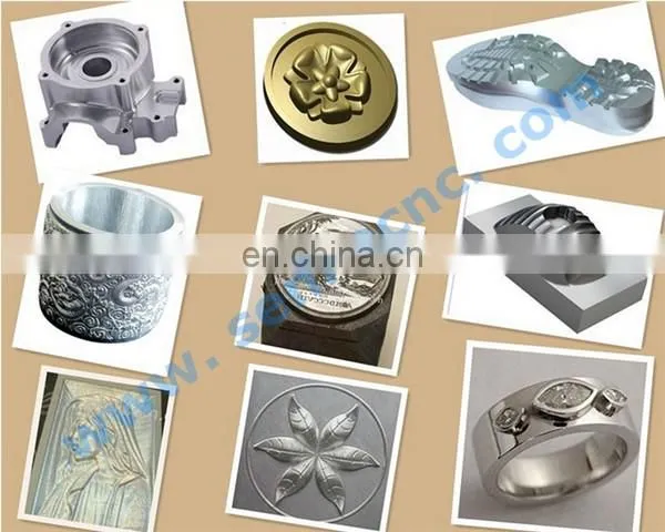 6090 Four Head ATC Tool Change Brass Moulding Making Cnc Router Metal Cutting Machine photo-2