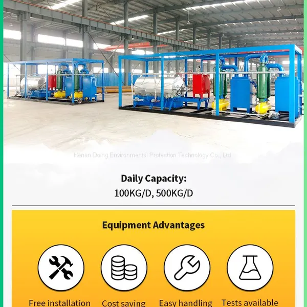 Waste Tire Plastic Recycling Plant for Producing Fuel Oil photo-2