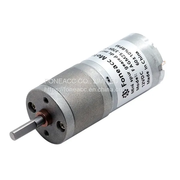 GM25-370 25GA370 OD Φ 25 mm Small Spur Gearhead dc Electric Motor 12v dc Motor Specifications Datasheet