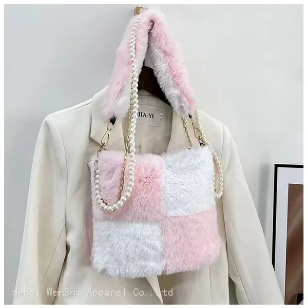 038Plush Bag for Women Single Shoulder Cross-body Bag for Women