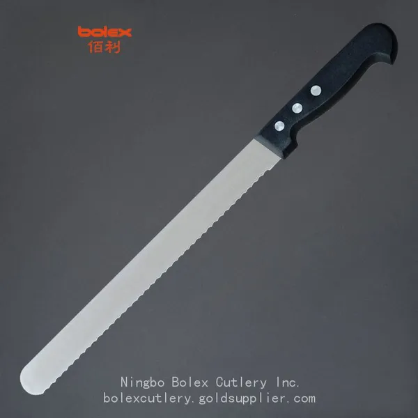 China Bakery Pastry Cake Bread Pizza Knives Tools Supplies Serrated Slicer Knife Dough Cutters by Bolex China photo-2