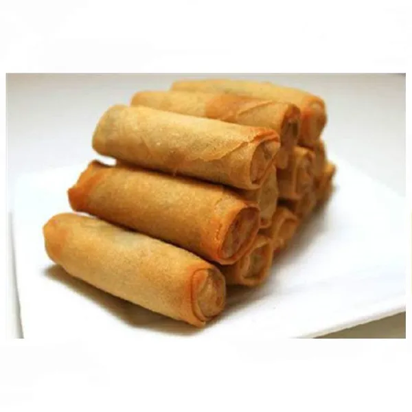 Factory Price Chinese Automatic Spring Roll Pastry Sheet Forming Baking Stuffing Wrapping Making Machine Production Line