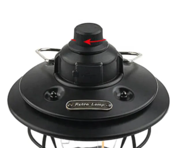 Retro Iron Camping Lantern Rechargeable 500LM Dimmable Vintage Tent Light With Power Bank for Outdoor Camping Decor photo-4