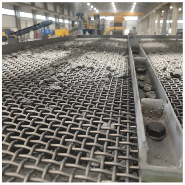 65Mn Steel Wire Mesh Vibrating Screen, Welding and Bending Services Available, Suitable for Mining Machinery Crushers photo-5