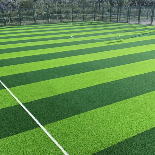 Fußballplatzkunstrasen mit 60 mm Hohe der Rasenfasern, 12000 Dtex und SBR-Latex-Belag
