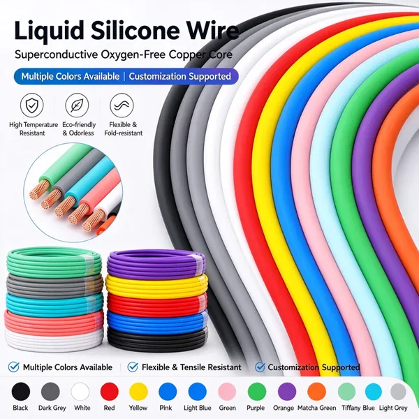 TYPE-C Data Cable Liquid Silicone Wire 8-core USB Suitable for Mobile Phones PD Fast Charge 6A Accessories Colored Charging Cable Harness