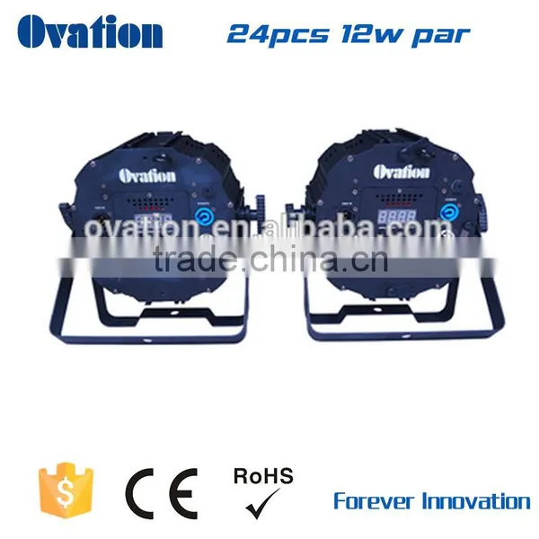 LED PAR LIGHT RGBWA UV 6in1 24X12W FLAT PAR photo-3