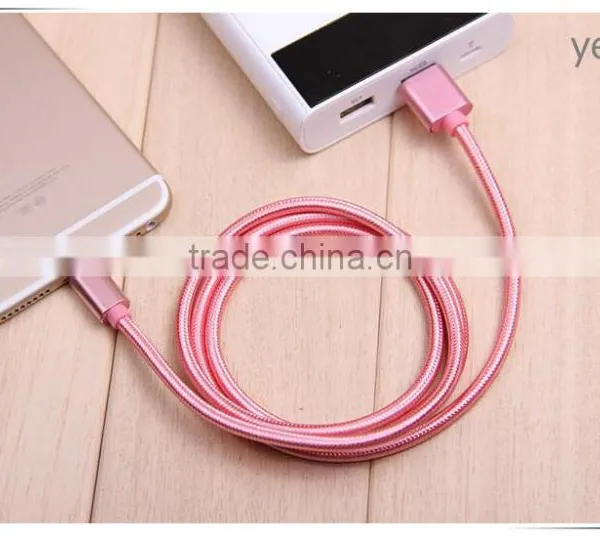 Half Android Half Ios Plug Braid Data Cable for ASUS T45/Zenfone Zoom/2 Laser photo-2