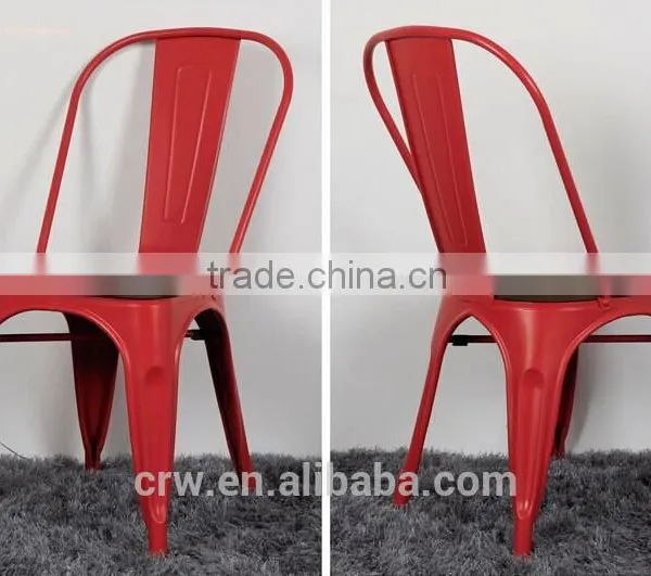 MCH-1501-11 Modern Design Stackable Metal Leather Dining Chair/Upholstered Cafe Chair photo-2