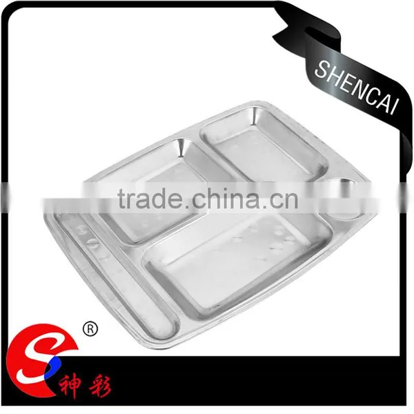 Wholesale Stainless Steel 5 Compartments Lunch Box/Tiffin Box/ Student Lunch Plate photo-4