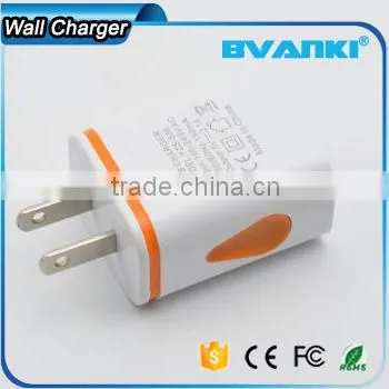 Factory Price Top Quality Portable 5V/2.1A LED Light Dual USB Charger Travel USB Wall Charger for Iphone/samsung Free Sample photo-5