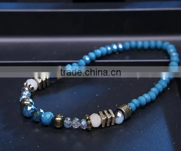 Wholesale Men Ans Women Beads Bracelet Alloy Glass Beads Bracelet photo-3