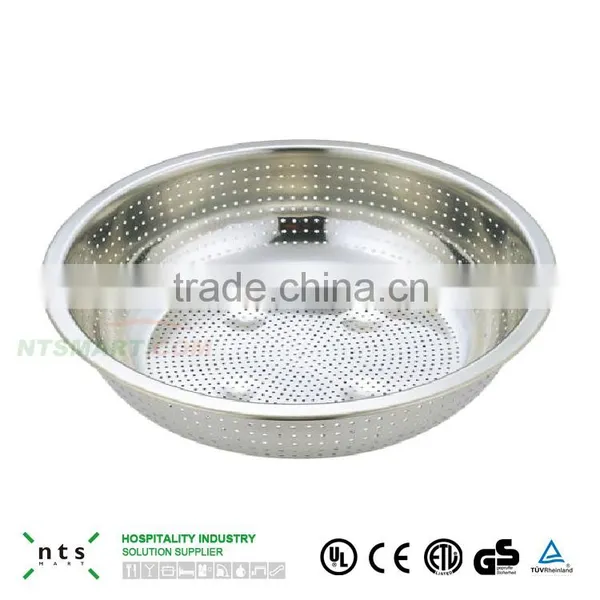 High Quality Stainless Steel Fine Perforated Colander photo-3