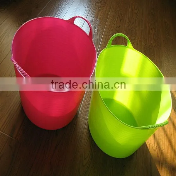 2015 New Type Plastic Garden Bucket,flexible Plastic Garden Bucket