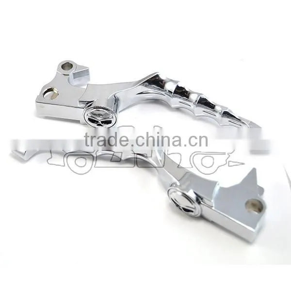 BJ-LS-005 Hot Sale Chrome Billet Aluminum Skull Hand Brake Lever for Sportster photo-5