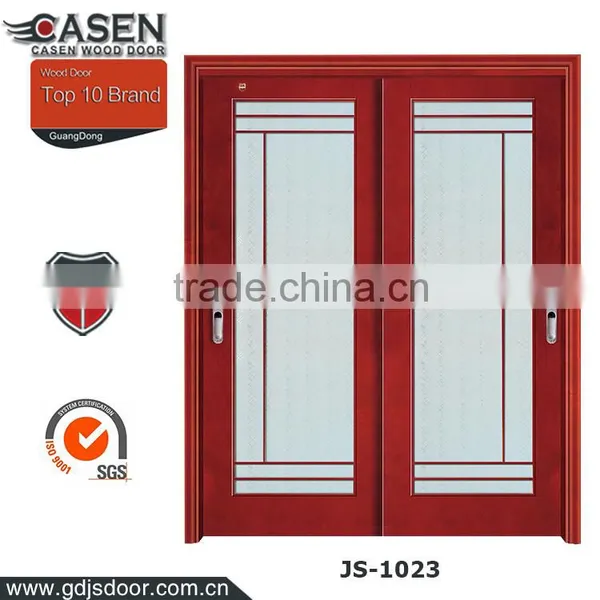 Exterior Solid Wood Arched Top French Doors Design photo-3