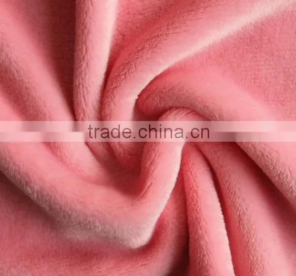 Very Popular Fluffy Solid Polyester Flannel Throw Fabric Wholesaler photo-5