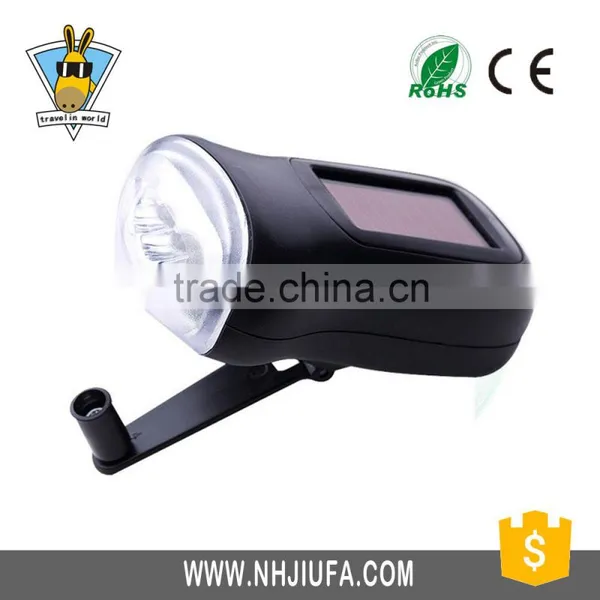 Aluminium Body Rechargeable Battery Solar Torch Led Solar Flashlight photo-2