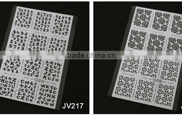 2016 Nail Stencil Guide Vinyl Decal Sticker Nail Stencil Sticker photo-3