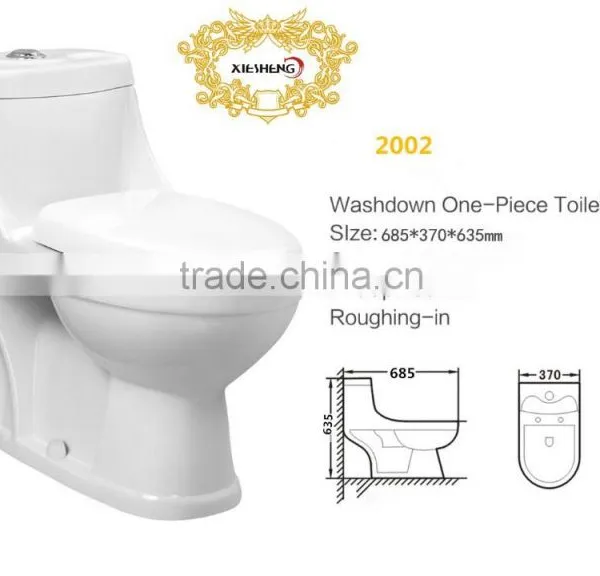 Hot Selling Ceramic Sanitary Ware Washdown One Piece wc Toilet photo-2