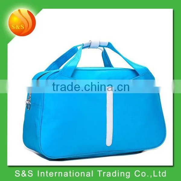 Blue Male and Female Business Travelers Folding Sky Travel Luggage Bag photo-2