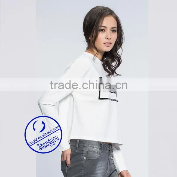 2015 Wholesale High Quality New Design Custom Womens Printed Sweatshirts photo-2