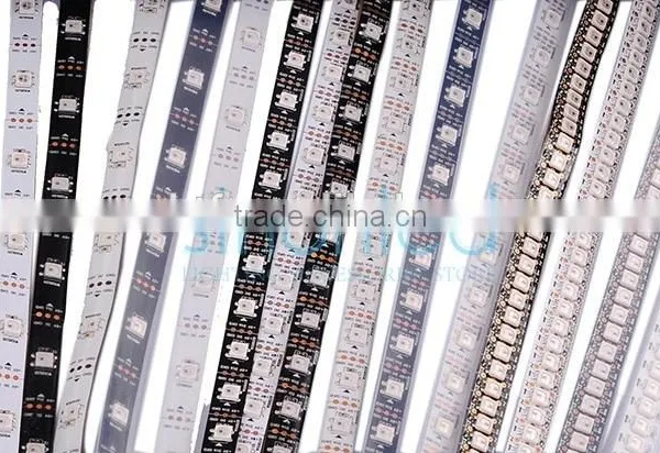 1m/4m/5m WS2812B Smart Led Pixel Strip,Black/White PCB,30/60/144 Leds/m WS2812 IC;WS2812B/M 30/60/144 Pixels,IP30/IP65/IP67 DC5V Quality Choice photo-2