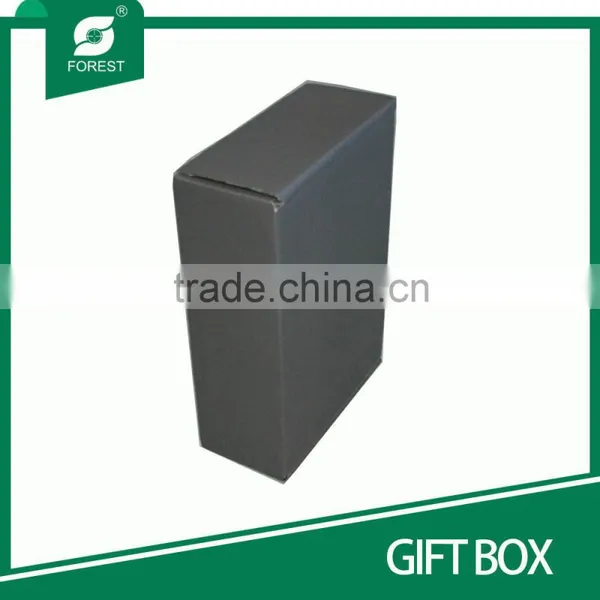 HIGH END CUSTOM MADE CORRUGATED GIFT BOX FOR POSTAGE WITH HOT SILVER STAMPPED INSIDE photo-3