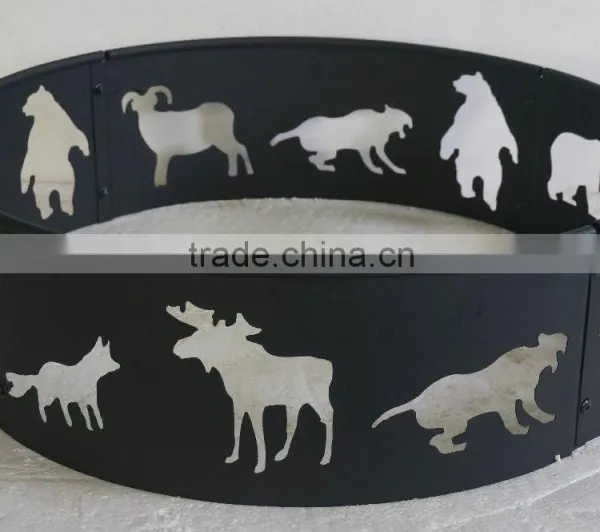 28" Animal Cutout Fire Ring