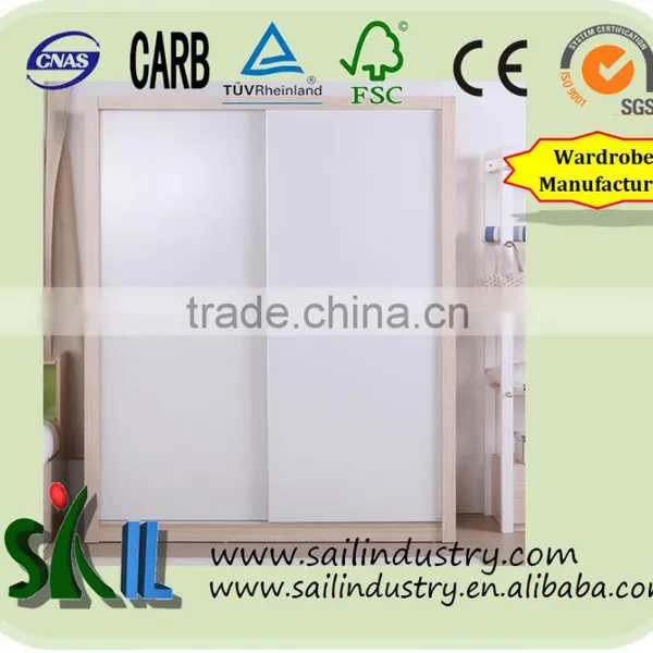 Fashion Modern Style Wooden Wardrobe Sliding Door Bedroom Furniture