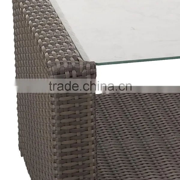 Rattan Coffee Table With Tempered Glass photo-2