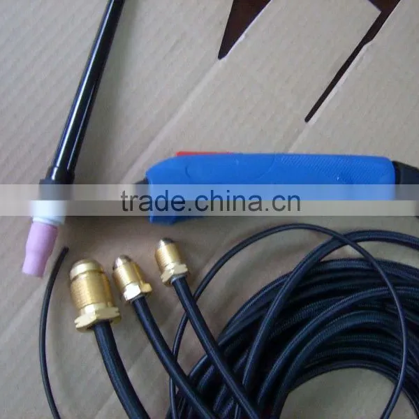 Tig argon welding gun and tig welding parts (back cap, ceramic cup, collet)